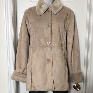 Faux Suede Coat